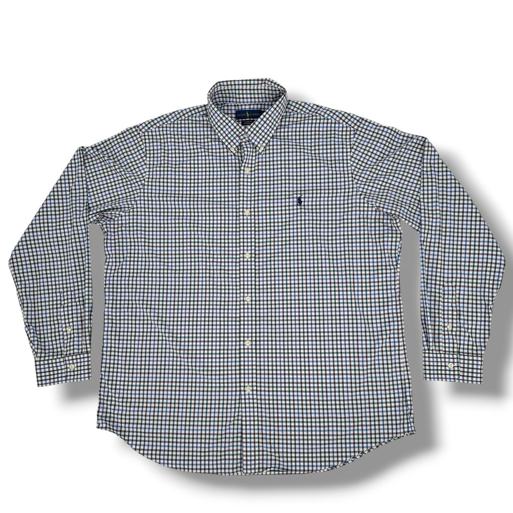 Polo Ralph Lauren Classic Fit Performance Button Shirt XXL Plaid‎ Lightweight